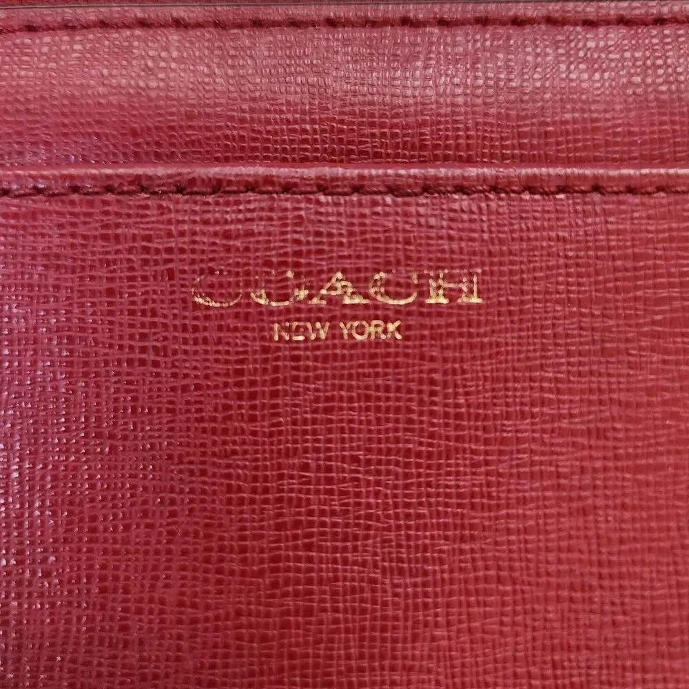 Coach Vintage Red Leather Wallet - Picture 4 of 8